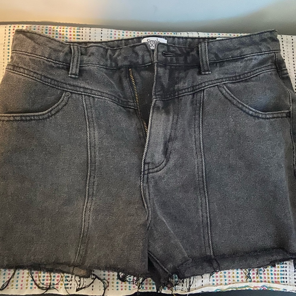 Simple Women Gray Denim Shorts size 9